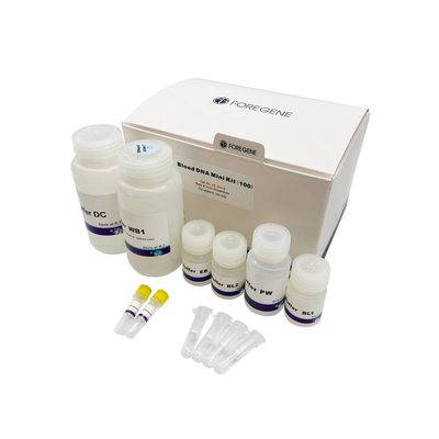 Equipos Genomic del aislamiento de la DNA de la DNA Mini Kit de la sangre el reactivo de laboratorio de la purificación de la DNA