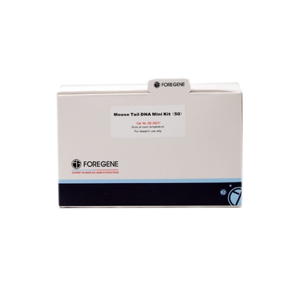 Purificación de la DNA de la DNA Mini Kit For Genomic de la cola del ratón el reactivo de laboratorio sobre 1 hora