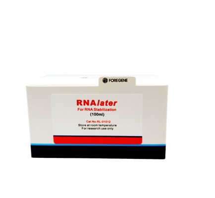 solución de la protección de RNAlater de los equipos del aislamiento del ARN de 50ml 100ml 100ml×4 para la muestra de tejido