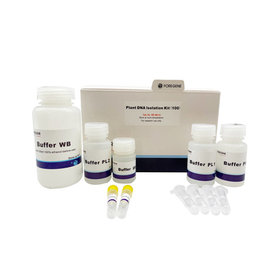 Contaminación de la ARNasa de Kit With No del aislamiento de la DNA de la planta el reactivo de laboratorio de biología molecular