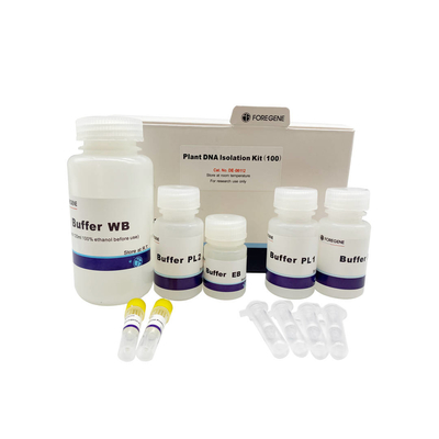 Contaminación de la ARNasa de Kit With No del aislamiento de la DNA de la planta el reactivo de laboratorio de biología molecular