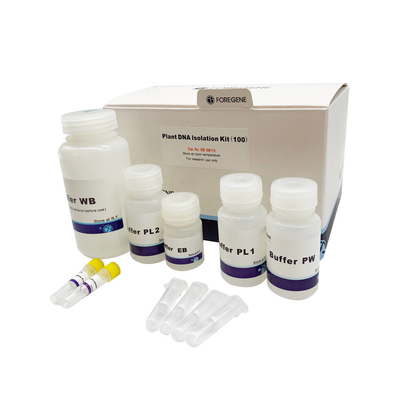 Contaminación de la ARNasa de Kit With No del aislamiento de la DNA de la planta el reactivo de laboratorio de biología molecular