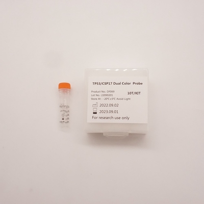 Sonda de doble color TP53/CSP17 para detectar la anomalía del gen TP53 humano
