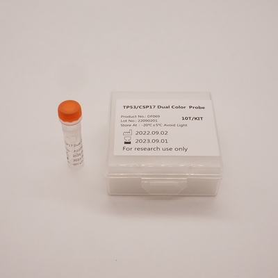 Sonda de doble color TP53/CSP17 para detectar la anomalía del gen TP53 humano