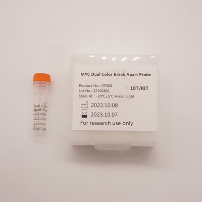 Reactivo de sonda de pescado de separación de dos colores MYC para el gen MYC humano