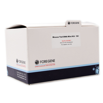Extracción rápida Genomic Kit Isolation 1.25ml X2 de la DNA de la cola del ratón de Foregene