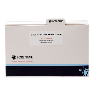 Extracción rápida Genomic Kit Isolation 1.25ml X2 de la DNA de la cola del ratón de Foregene