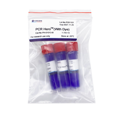 Sistema de la mezcla preparada de antemano de la polimerización en cadena de Kit Ultra Fast 2 X del héroe de la polimerización en cadena (con el tinte) para la investigación básica en ciencias de la vida y medicina