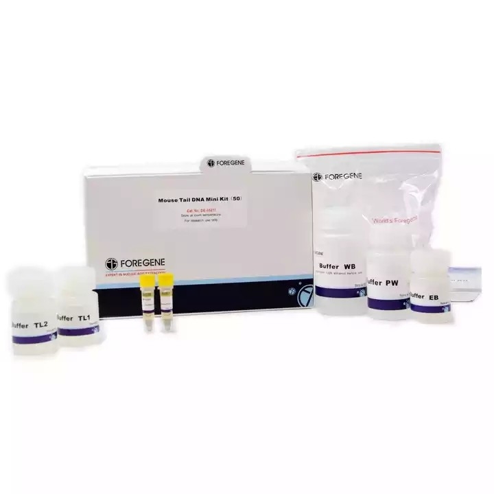 DNA de la DNA Mini Isolation Kit Extract Genomic de la cola del ratón de la cola del ratón en el plazo de 1 hora