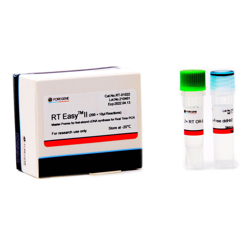 Mezcla preparada de antemano principal de Foregene RT EasyTM II para la primera síntesis del filamento CDNA para la polimerización en cadena en tiempo real