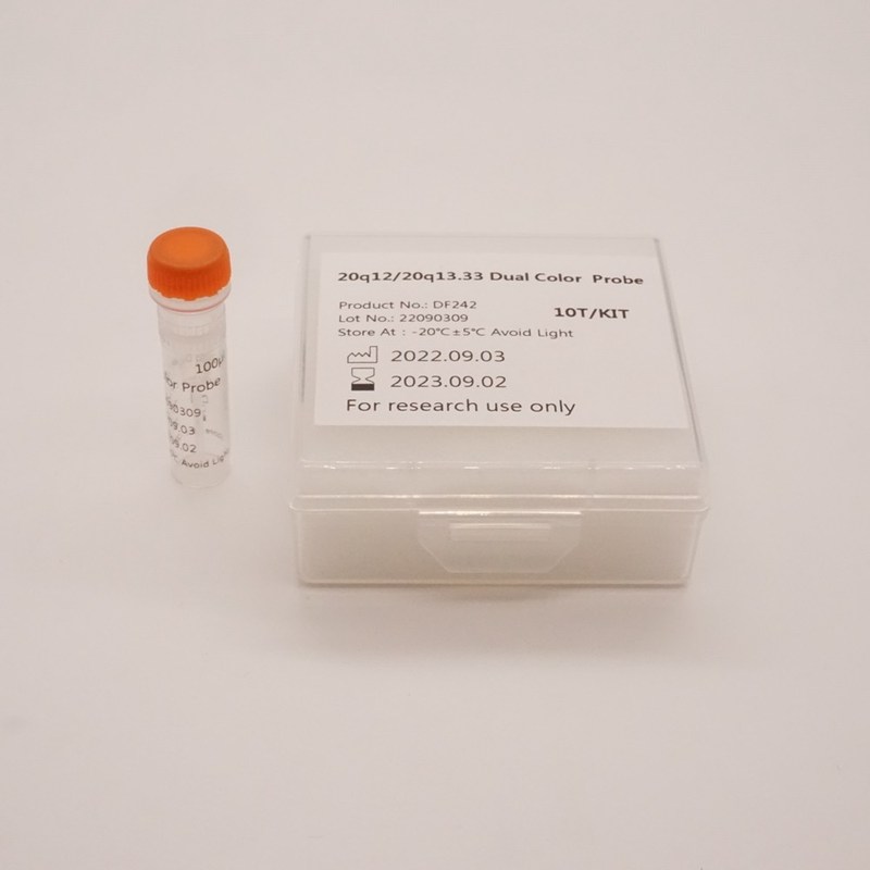Kit de sonda de pescado de doble color 20q12/20q13.33 para detectar anomalías en el gen 20q humano