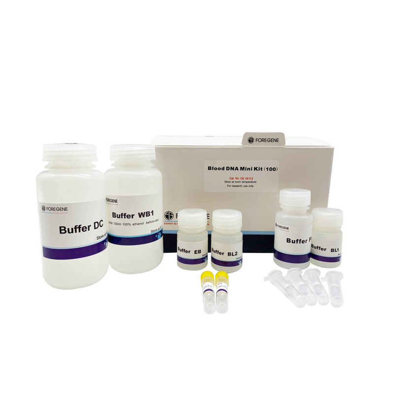Equipos Genomic del aislamiento de la DNA de la purificación de la DNA de la extracción genomic de la DNA de los experimentos de la biología de la sangre entera